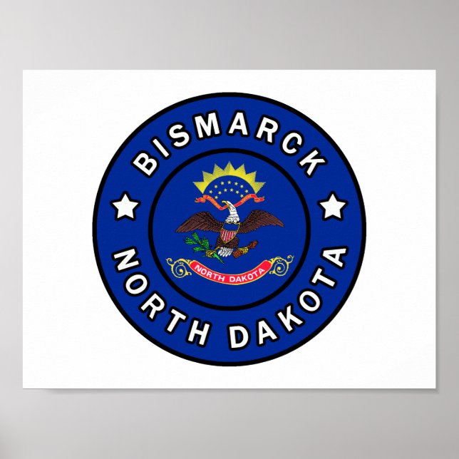 Bismarck North Dakota Poster (Framsidan)