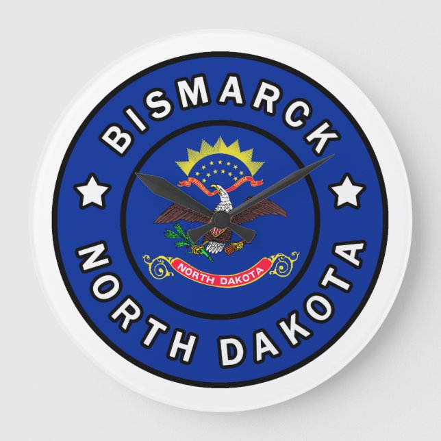 Bismarck North Dakota Stor Klocka (Framsida)
