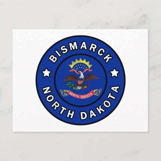 Bismarck North Dakota Vykort (Framsida)