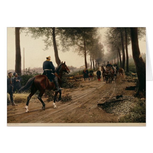 Bismarck och Napoleon Hälsningskort (Framsidan Horizontal)