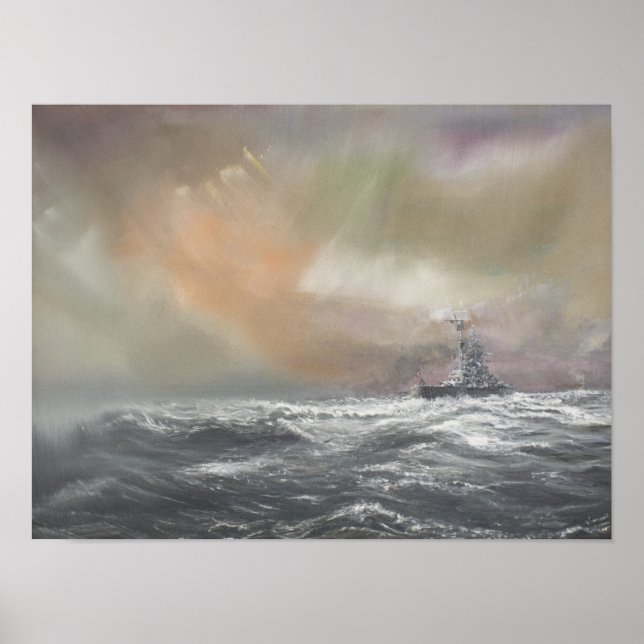 Bismarck signalerna Prinz Eugen 0959hrs 24 maj Poster (Framsidan)