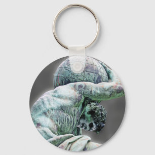 Bismarck Statue, Berlin, Grekiska Gud Atlas, Grått Nyckelring