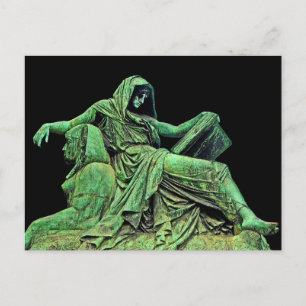 Bismarck Statue, Berlin, Sibyl, Read, Sphinx (p2) Vykort
