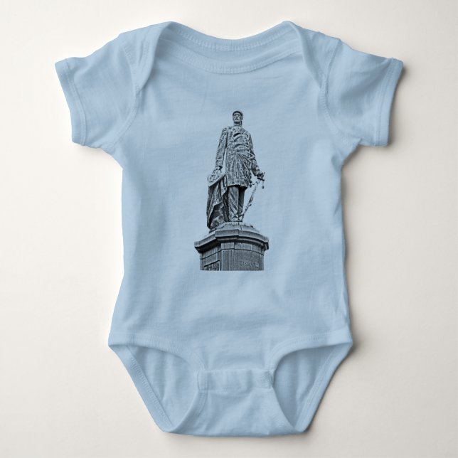 Bismarck staty, Berlin, full vitbaksida, B & W (1) T-shirt (Framsida)