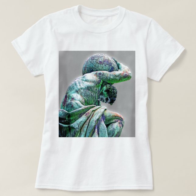 Bismarck staty, Berlin, grekisk gudkartbok (5cpst) Tee (Design framsida)