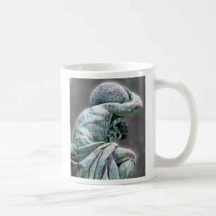 Bismarck staty, Berlin, grekisk gudkartbok, grå Kaffemugg