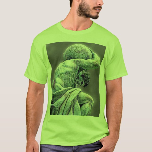 Bismarck staty, Berlin, grekisk gudkartbok, grå T-shirt (Framsida)
