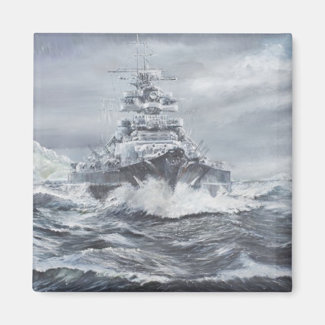 Bismarck utanför Grönland kusten 1900 timmar 23 ma Magnet (Framsidan)