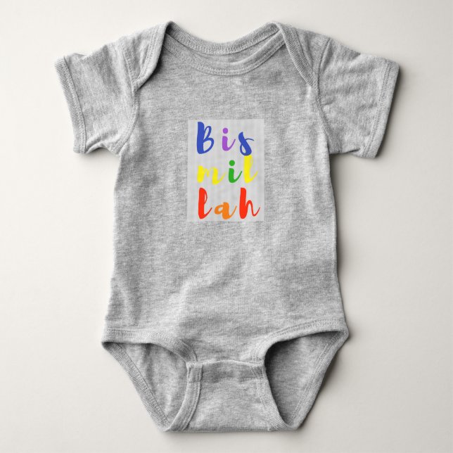 Bismillah babybära tee shirt (Framsida)