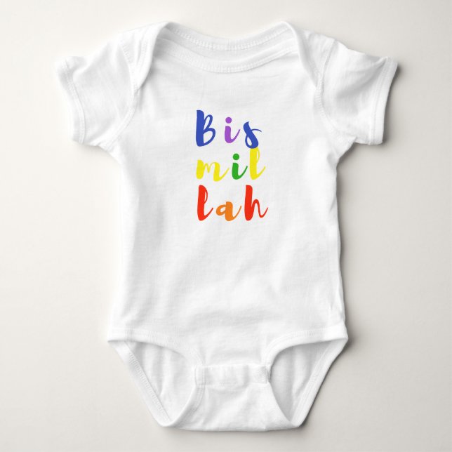 Bismillah babyJersey Bodysuit Tee Shirt (Framsida)