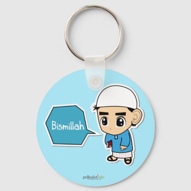 Bismillah Boy Keychain Nyckelring (Framsida)