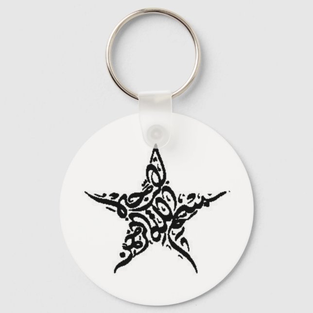 Bismillah Star Motif Nyckelring (Framsida)