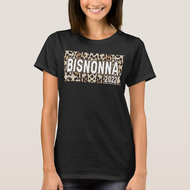 Bisnonna 2022 Announcement Italian Great Grandma L T Shirt (Framsida)