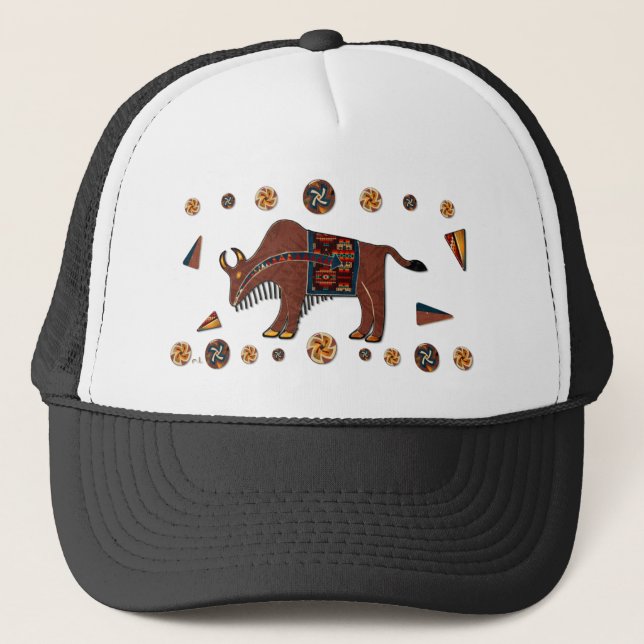 Bison Americana 3D Truckerkeps (Framsida)