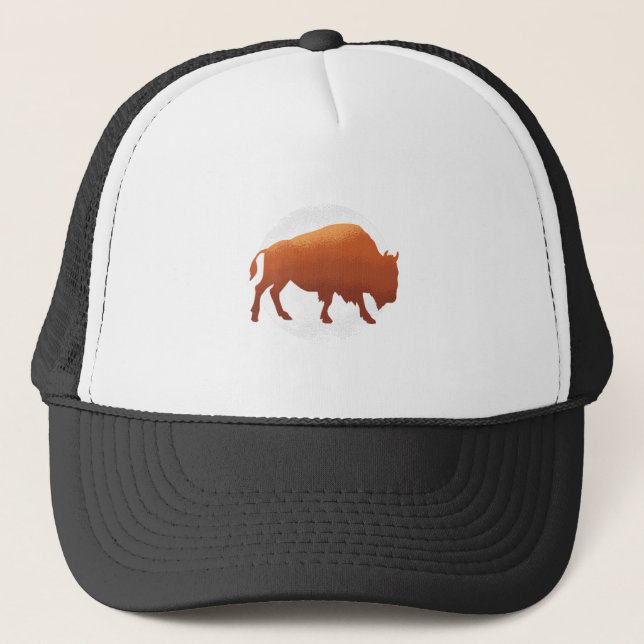 Bison Amerikansk Nationell Däggdjur Buffalo Keps (Framsida)