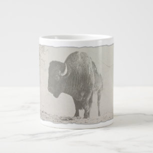 bison animal retro pop jumbo mugg