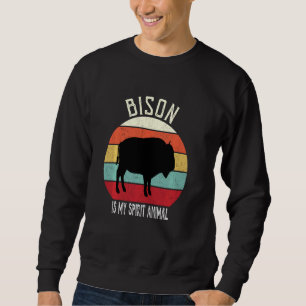 Bison är min Manar, kvinnor, pojkar flickor Lång Ärmad Tröja