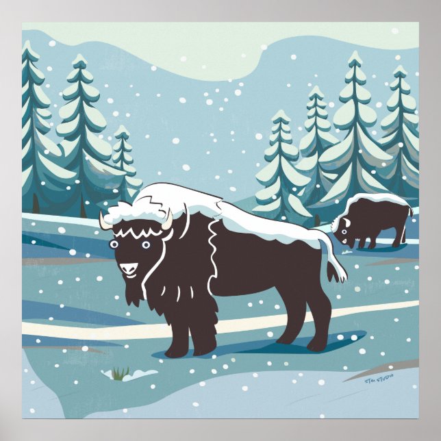 Bison Art Poster (Framsidan)