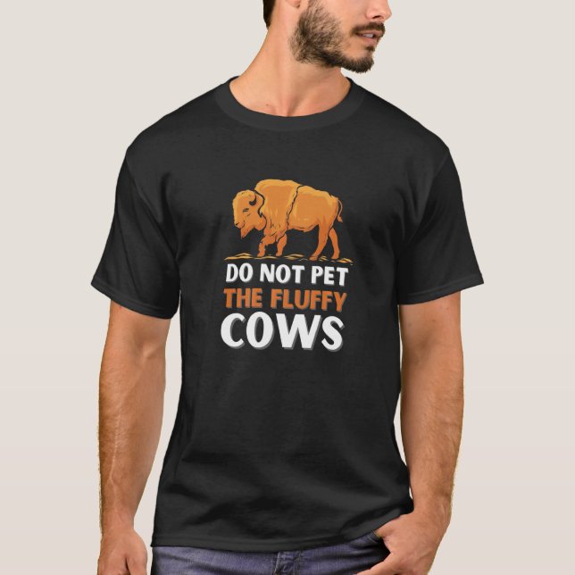 Bison Bada inte de luddiga korna T Shirt (Framsida)