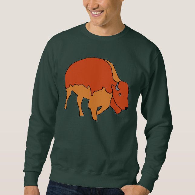 Bison Bison apparat Sweatshirt (Framsida)