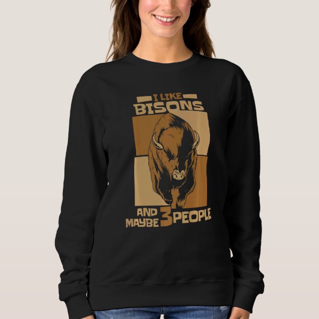 Bison Bisons Buffalo Bull 1 T Shirt (Framsida)