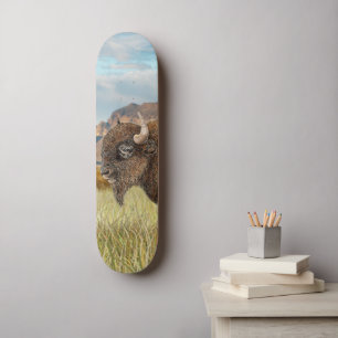 Bison Buffalo Art Mini Skateboard Bräda 18,5 Cm