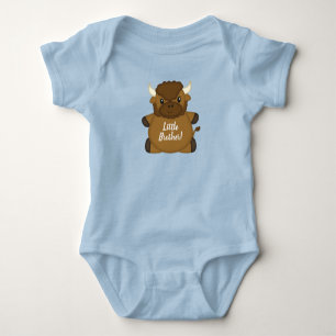 Bison Buffalo Baby Shower Blue T Shirt