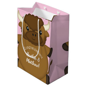 Bison Buffalo Baby Shower Rosa