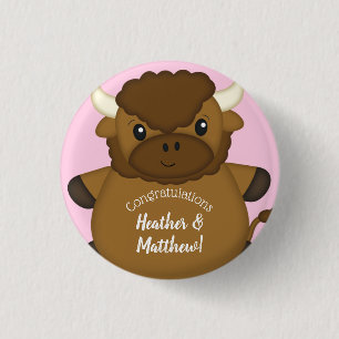 Bison Buffalo Baby Shower Rosa Knapp