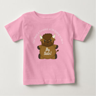 Bison Buffalo Baby Shower Rosa T Shirt