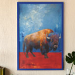 Bison Buffalo Colorful Abstrakt Modern målning Poster<br><div class="desc">Den här designen kan vara personlig om du väljer Redigera design. Du kan också överföra till andra objekt. Kontakta mig på colorflowcreations@gmail.com eller använda alternativet chatta överst på sidan om du vill ha den här designen på en annan produkt eller behöver hjälp med den här designen. Se mer av mina...</div>
