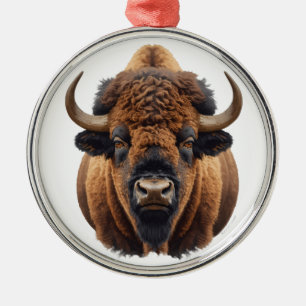 Bison / Buffalo Julgransprydnad Metall