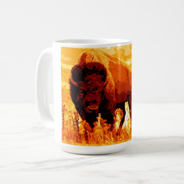 Bison / Buffalo Kaffemugg (Framsida vänster)