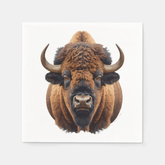 Bison / Buffalo Pappersservett (Framsidan)