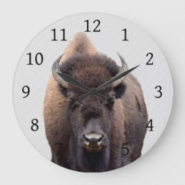 Bison Buffalo Photo 135 Stor Klocka
