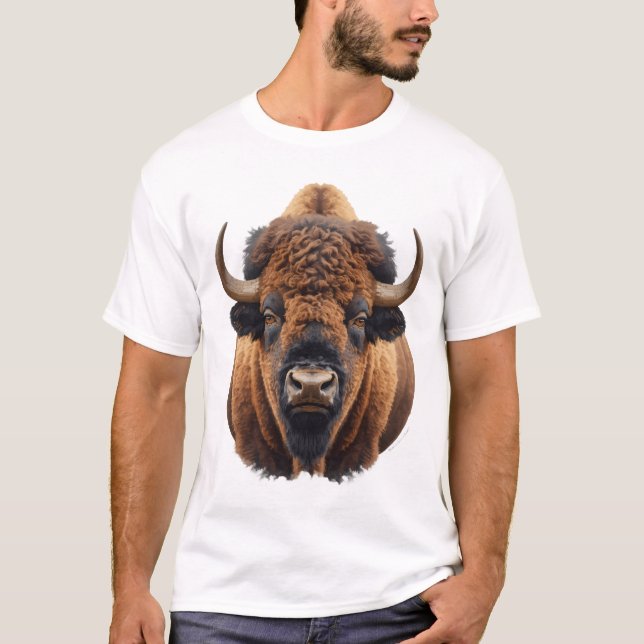 Bison / Buffalo T Shirt (Framsida)