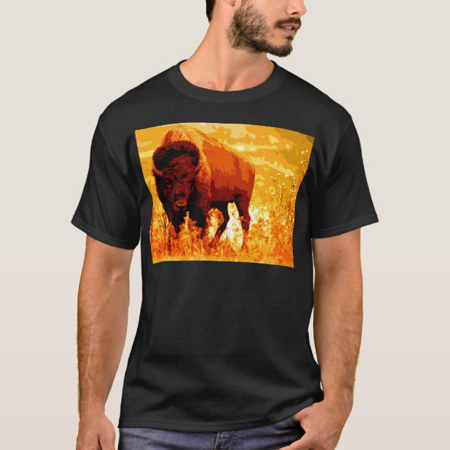 Bison / Buffalo T-shirt (Framsida)