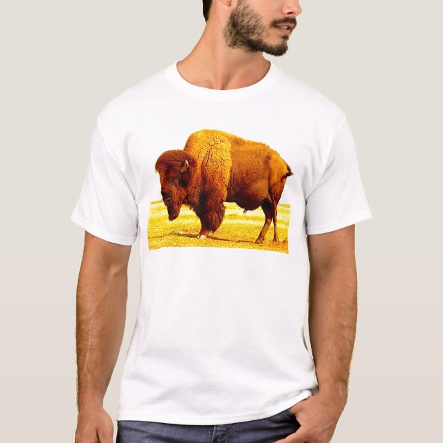 Bison / Buffalo T Shirt (Framsida)