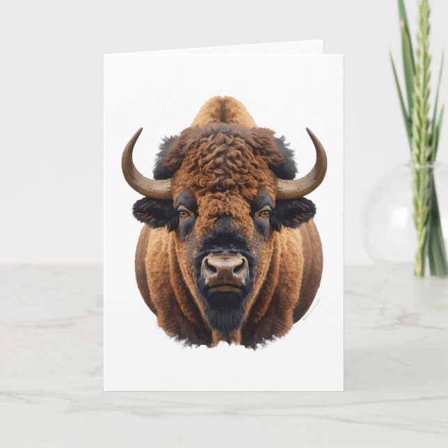 Bison / Buffel Kort (Framsida)