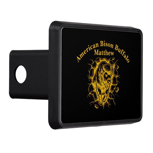 Bison Burning genom en mur Dragkroksskydd (Höger)