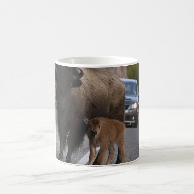 Bison Calf Roadblock Kaffemugg (Center)