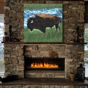 Bison Canvastryck