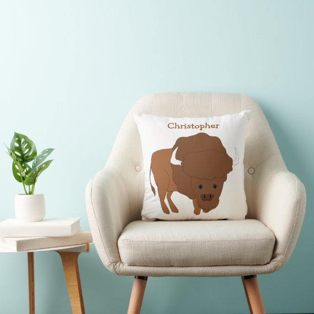 Bison Design Personlig Utformning Kudde (Stol)