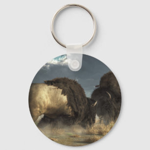 Bison Fight Nyckelring