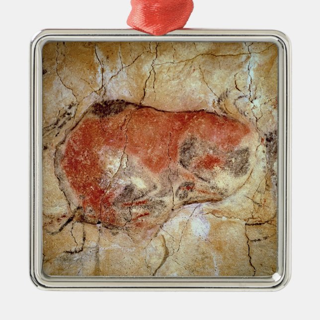 Bison från de Altamira grottorna Julgransprydnad Metall (Framsidan)