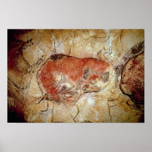 Bison från de Altamira grottorna Poster