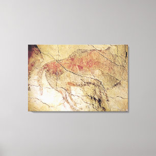 Bison från grottorna på Altamira, c.15000 BC Canvastryck