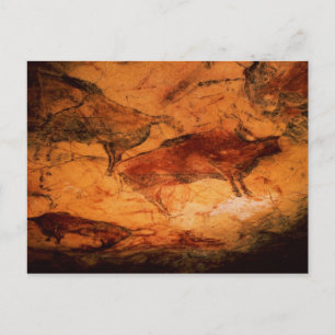 Bison från grottorna på Altimira, c.15000 BC Vykort