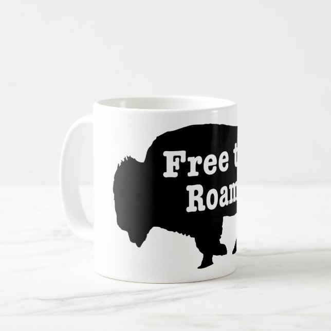 Bison Free to Roam Kaffemugg (Framsida vänster)