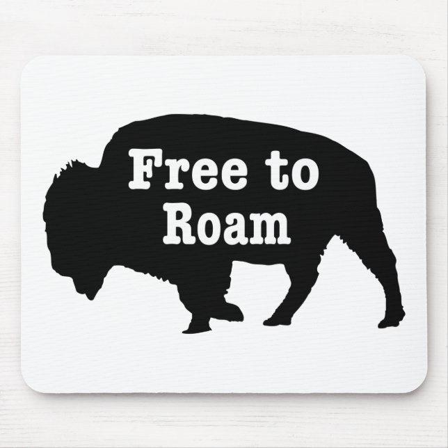 Bison Free to Roam Musmatta (Framsidan)